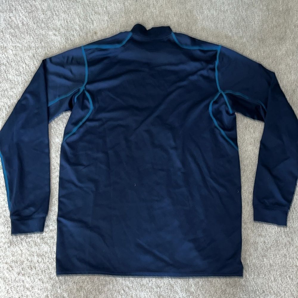 Blue Nike Pro Compression Stretch Gym work out t shirt-XXL mock turtle LS - Picture 5 of 5